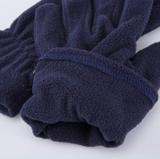 07721155-02 Флисовые перчатки двухслойные темно-синий для мальчики темно-синий фото №3