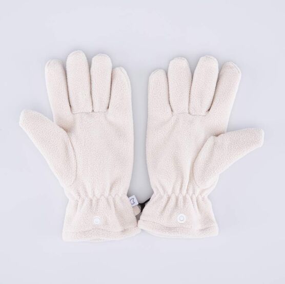 07822250-00 Флисовые перчатки двухслойные светло-бежевый для девочки светло-бежевый фото №2