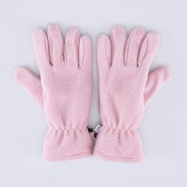 07822250-01 Флисовые перчатки двухслойные розовый для девочки розовый