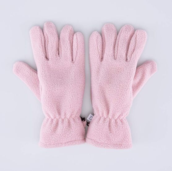 07822250-01 Флисовые перчатки двухслойные розовый для девочки розовый