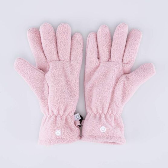 07822250-01 Флисовые перчатки двухслойные розовый для девочки розовый фото №2