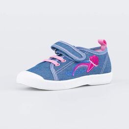 531306-11 Кеды для девочки Джинс для девочки синий