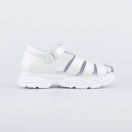 622516-22 Сандалии из натуральной кожи для девочки серебрист. фото №2