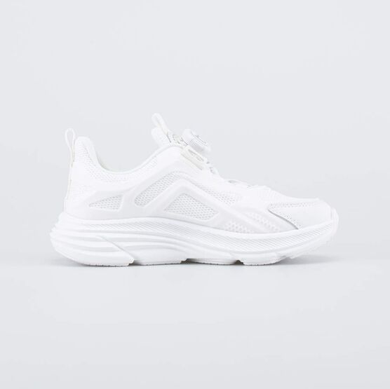 644453-11 Белые кроссовки с системой быстрой шнуровки для девочки белый фото №2