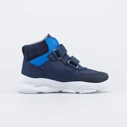 352390-31 Кожаные ботинки утепленные синий для мальчики синий фото №2