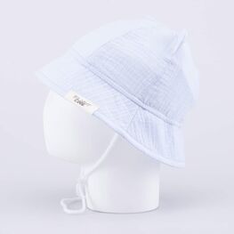 07710021-40 Панама из муслина с ушками голубая для мальчики голубой фото №2