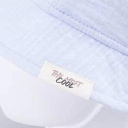 07710021-40 Панама из муслина с ушками голубая для мальчики голубой фото №3