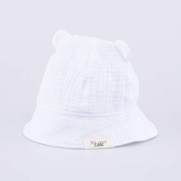 07710021-41 Панама из муслина с ушками белая для мальчики белый