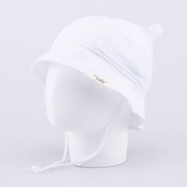 07710021-41 Панама из муслина с ушками белая для мальчики белый фото №2