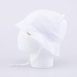 07710021-41 Панама из муслина с ушками белая для мальчики белый фото №3