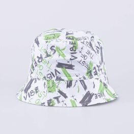 07710024-40 Панама хлопковая для мальчика белый-зеленый для мальчики белый + зеленый