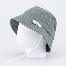 07711951-43 Панама из муслина оливковая для мальчики оливковый фото №2