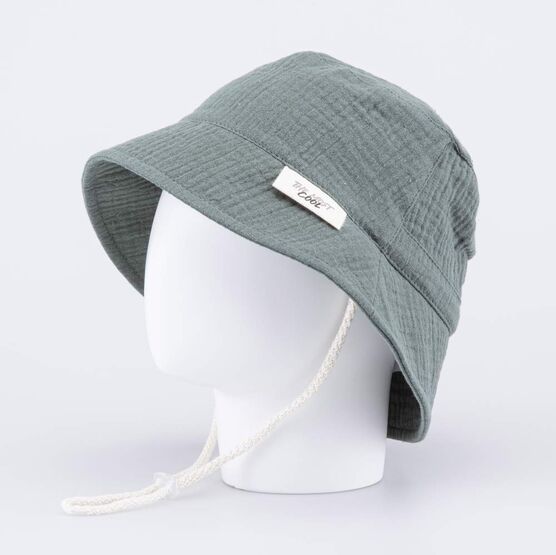 07711951-43 Панама из муслина оливковая для мальчики оливковый фото №2