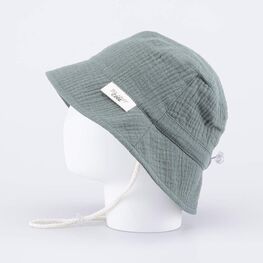 07711951-43 Панама из муслина оливковая для мальчики оливковый фото №3