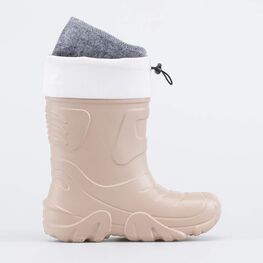 365163-14 Сапожки из ЭВА утепленные бежевый для девочки бежевый фото №2