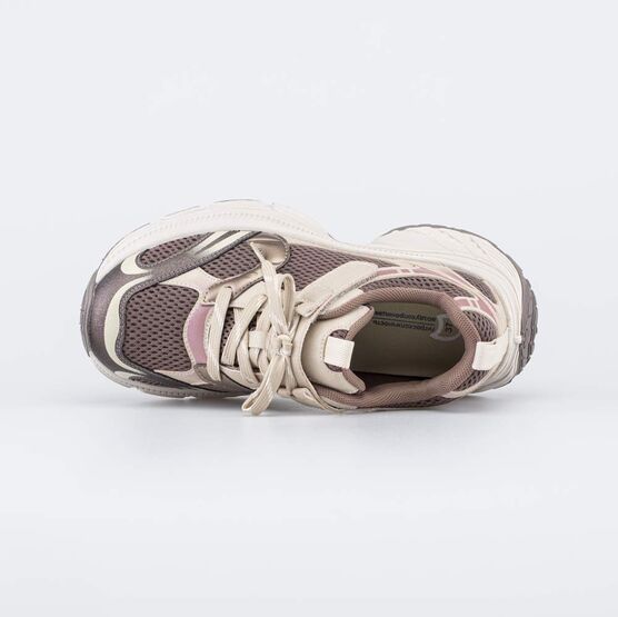 744292-11 Дышащие кроссовки для девочки для девочки бежевый,коричневый фото №4