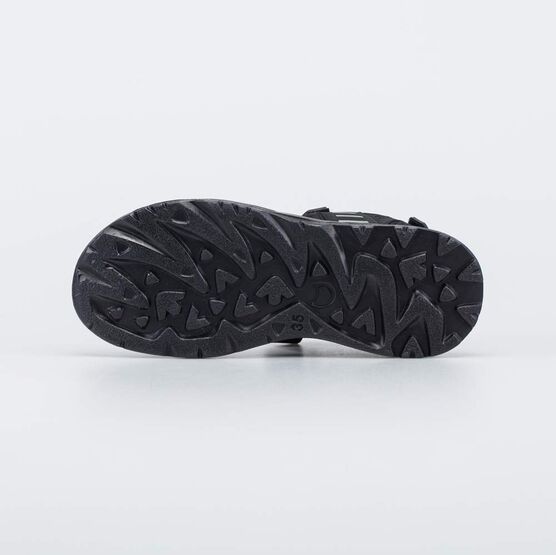 724050-23 Кожаные сандалии на липучках черный для мальчики черный фото №3