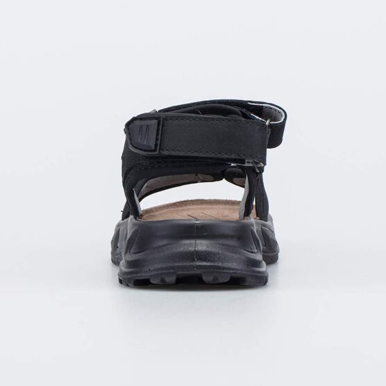 724050-23 Кожаные сандалии на липучках черный для мальчики черный фото №5