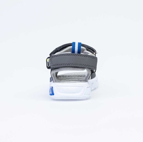 324034-12 Пляжная обувь с LED-подсветкой на подошве для мальчики сер-син фото №5