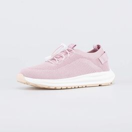 641049-15 Розовые кроссовки с фиксаторами шнурков для девочки розовый