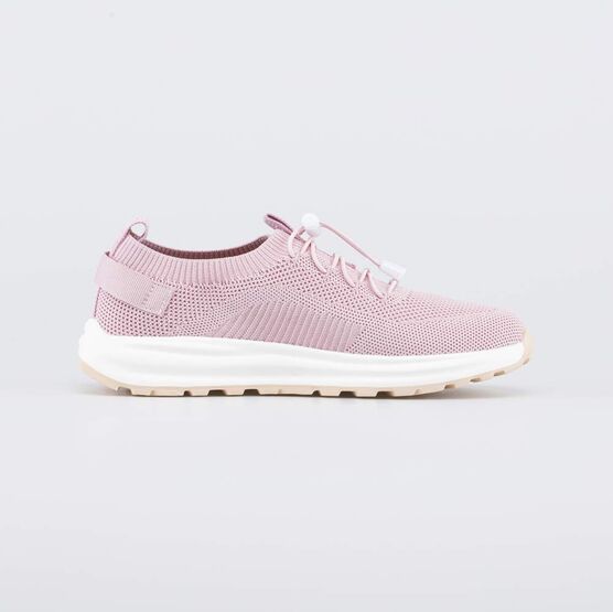 641049-15 Розовые кроссовки с фиксаторами шнурков для девочки розовый фото №2