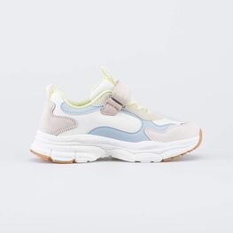 644490-12 Детские кроссовки для девочки для девочки бежевый,голубой,желтый фото №2