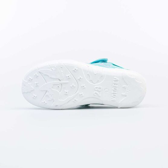 421086-12 Босоножки текстильные для девочки для девочки бирюзовый фото №3