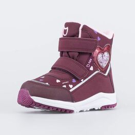 454856-42 Мембранные ботинки для девочки для девочки бордовый