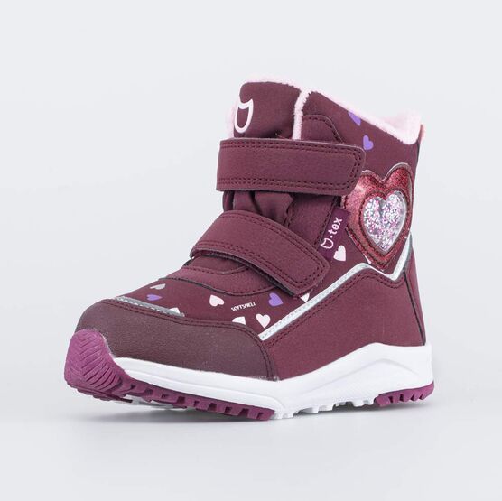 454856-42 Мембранные ботинки для девочки для девочки бордовый