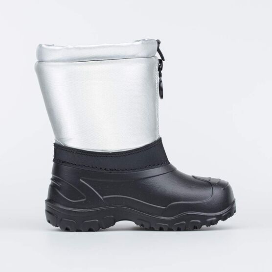 464064-41 Сноубутсы с защитой от снега для девочки для девочки черный + серебристый фото №2