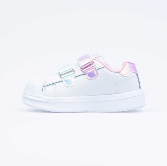 334019-71 Полуботинки с LED для девочки белый фото №2