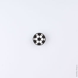 03014003-40 Украшение для обуви Мяч футбольный маленький для универсальные черный