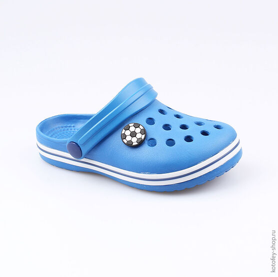 03014003-40 Украшение для обуви Мяч футбольный маленький для универсальные черный фото №3