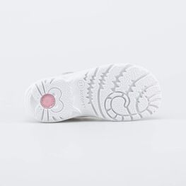 322120-26 Кожаные сандалии Пломбир для девочки белый + розовый фото №3