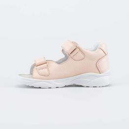 322160-26 Кожаные босоножки Розовая слива для девочки розовый фото №2