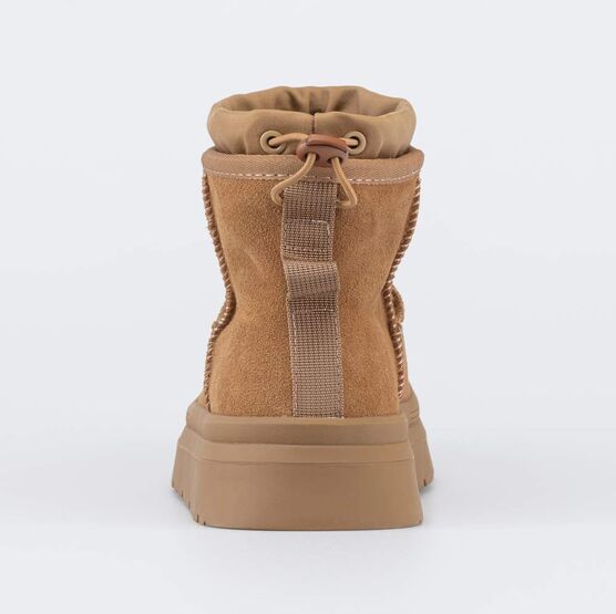 762245-41 Укороченные бежевые сапожки на зиму для девочки бежевый фото №5