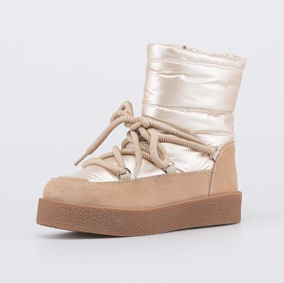 764061-41 Сапожки-дутики для девочки-подростка для девочки бежевый