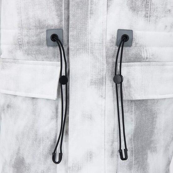 07757072-40 Зимняя куртка-парка с эффектом варки для мальчика для мальчики белый +серый фото №4