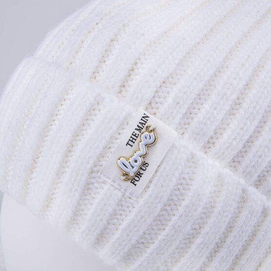 07804009-41 Зимний шерстяной комплект шапка + шарф для девочки для девочки св.бежевый фото №4