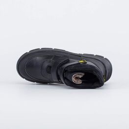 552307-52 Зимние ботинки на липучках для мальчика черный для мальчики черный фото №4