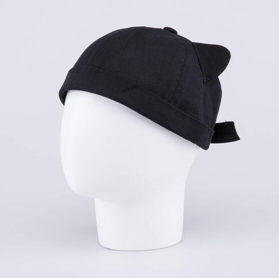 07809087-40 Детская бейсболка без козырька для девочки черный фото №2