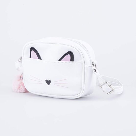 02802300-41 Сумка на молнии Кошечка белый для девочки белый фото №2