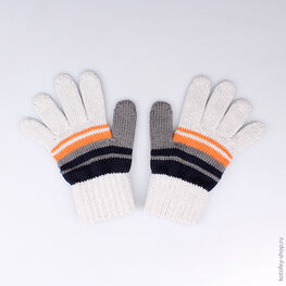 07722059-00 Перчатки светло-серые для мальчики светло-серый