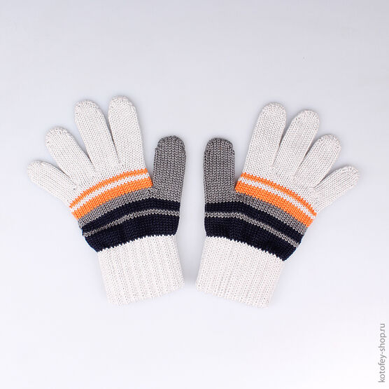 07722059-00 Перчатки светло-серые для мальчики светло-серый