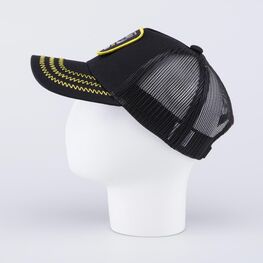 07709123-40 Кепка-бейсболка с сеточкой и сменными патчами для мальчики черный фото №3