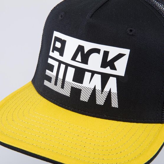 07709124-40 Кепка-бейсболка с прямым козырьком для мальчика для мальчики черный,желтый фото №5