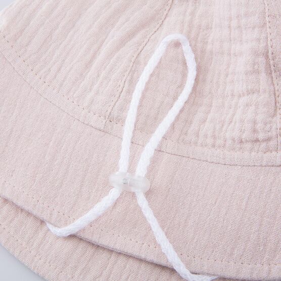 07710021-42 Бежевая панама из муслина для мальчики бежевый фото №4