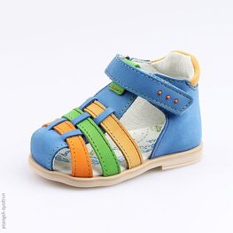 022085-21 Туфли летние для мальчики син-цве