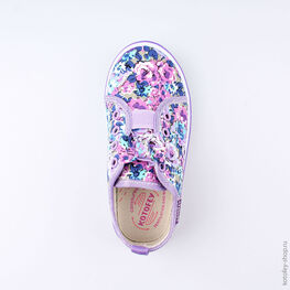 341031-12 Кеды для девочки фиолетовый фото №4