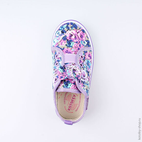 341031-12 Кеды для девочки фиолетовый фото №4